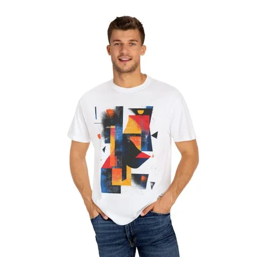Colorful Abstract Art T-Shirt | Unisex Garment-Dyed Tee - Image 7