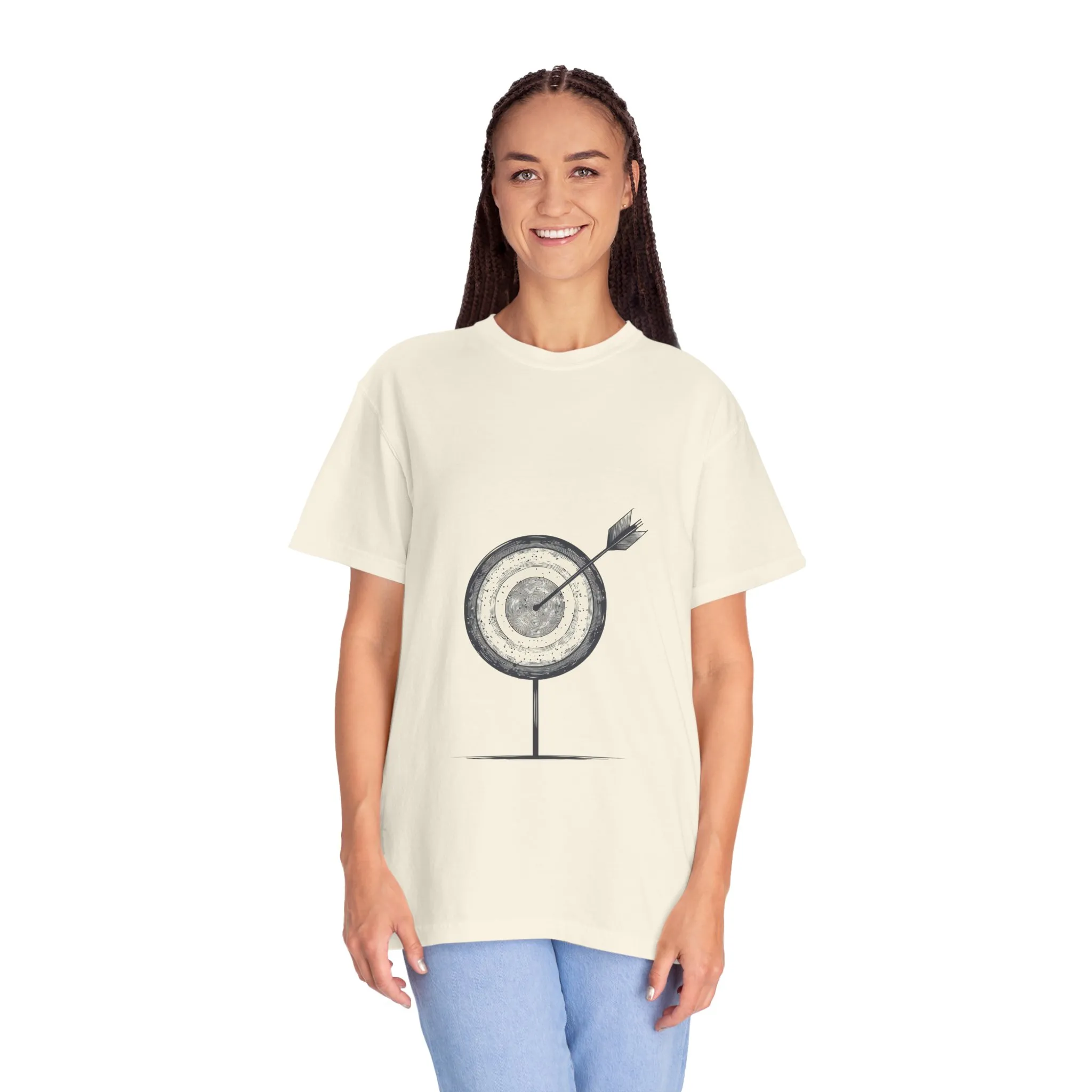 Unisex Garment-Dyed T-Shirt - Target Design for Archery Lovers - Image 8