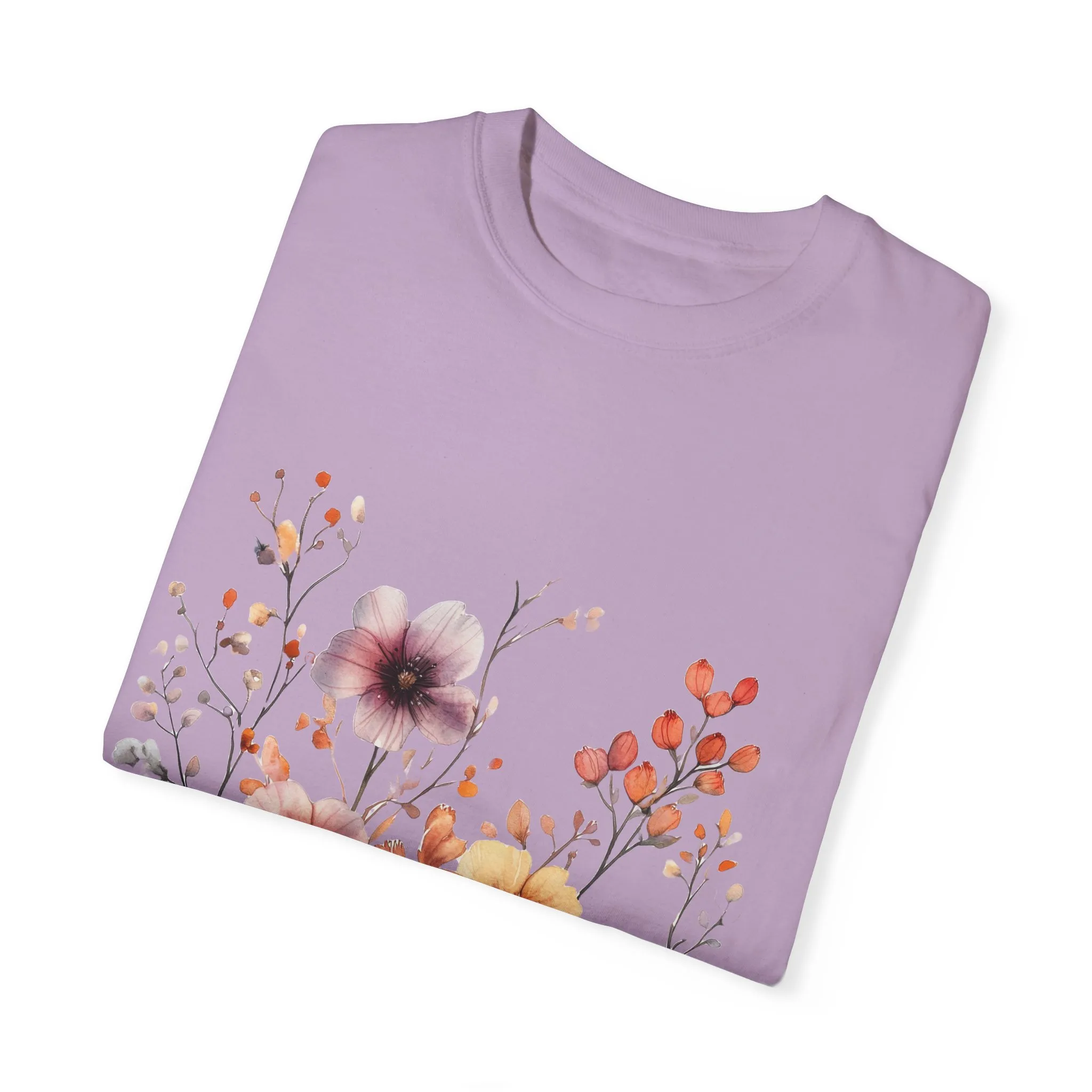 Floral Garden Unisex Garment-Dyed T-Shirt - Perfect for Spring and Casual Wear - Image 34