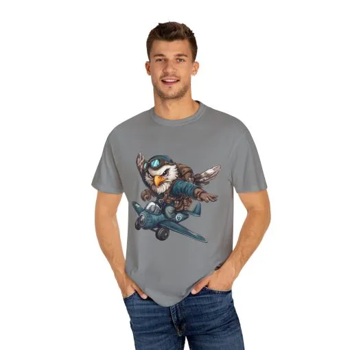 Adventure Owl Unisex Garment-Dyed T-Shirt - Perfect for Flyers and Animal Lovers - Image 23