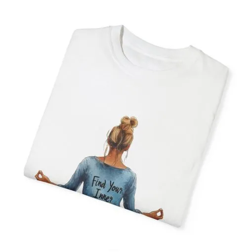 Find Your Inner Peace Unisex Garment-Dyed T-Shirt - Image 2
