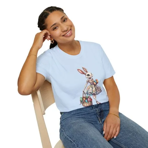 Easter Bunny Softstyle Unisex T-Shirt - Cute Spring Design for Holiday Celebrations - Image 30