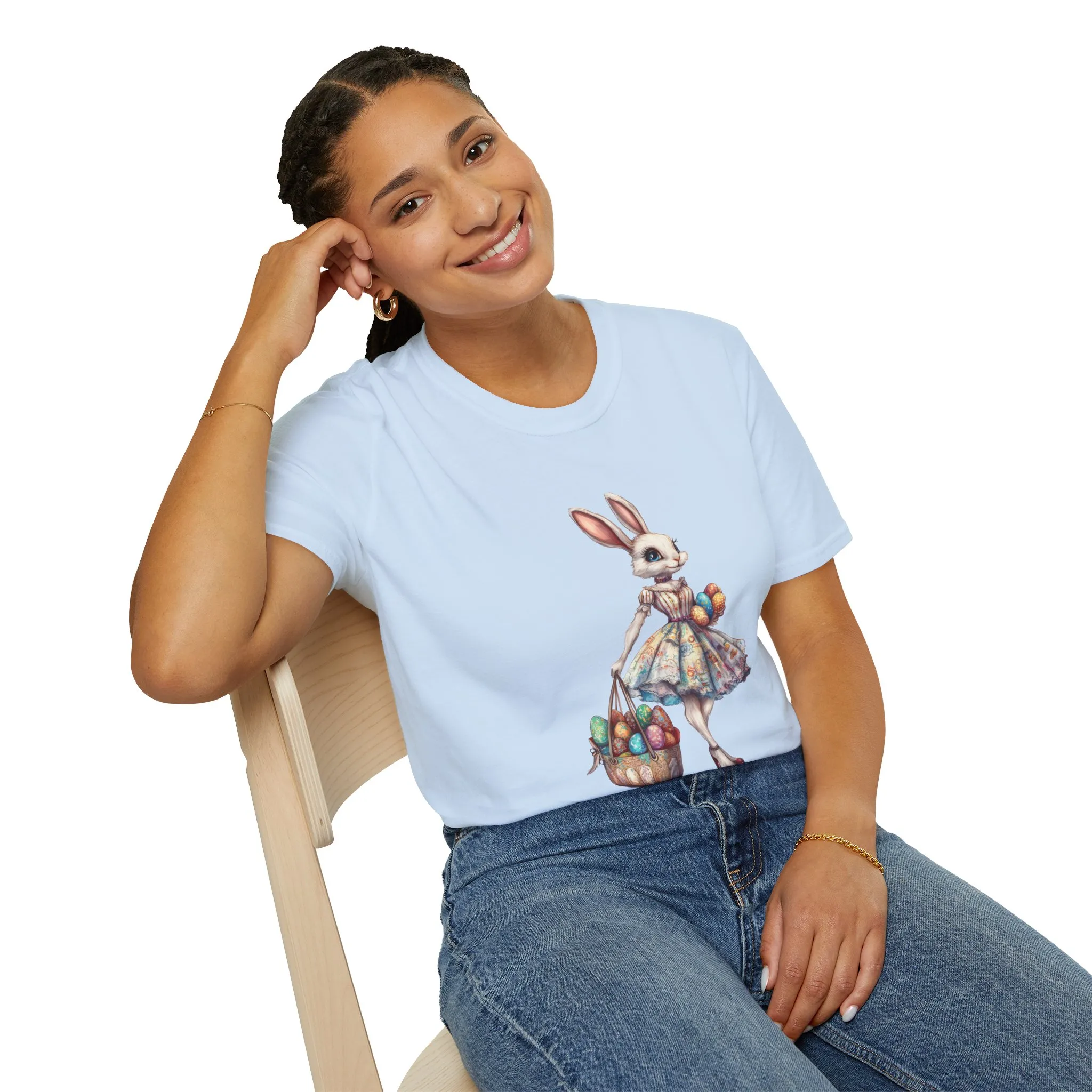 Easter Bunny Softstyle Unisex T-Shirt - Cute Spring Design for Holiday Celebrations - Image 30