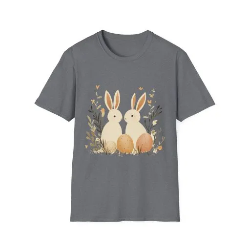 Easter Bunny Graphic Unisex Softstyle T-Shirt - Image 29