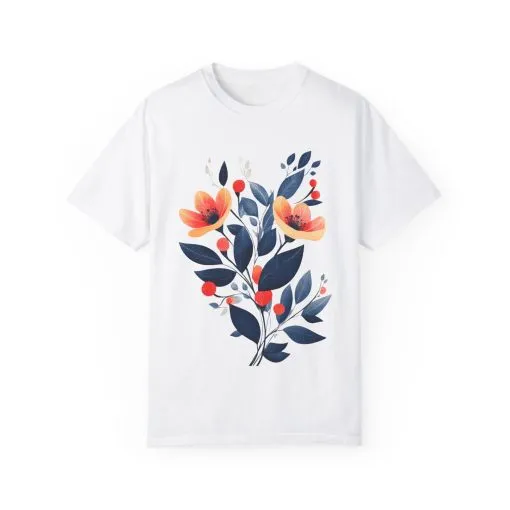 Floral Design Unisex T-Shirt - Perfect for Spring Celebrations - Image 2