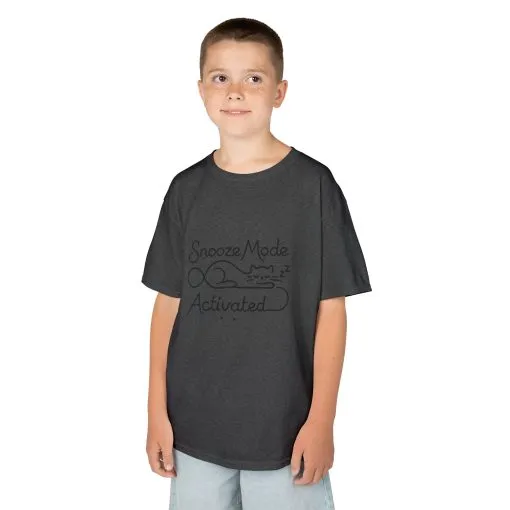 Kids 'Snooze Mode Activated' Heavy Cotton Tee - Fun Sleepy T-Shirt for Boys and Girls - Image 20