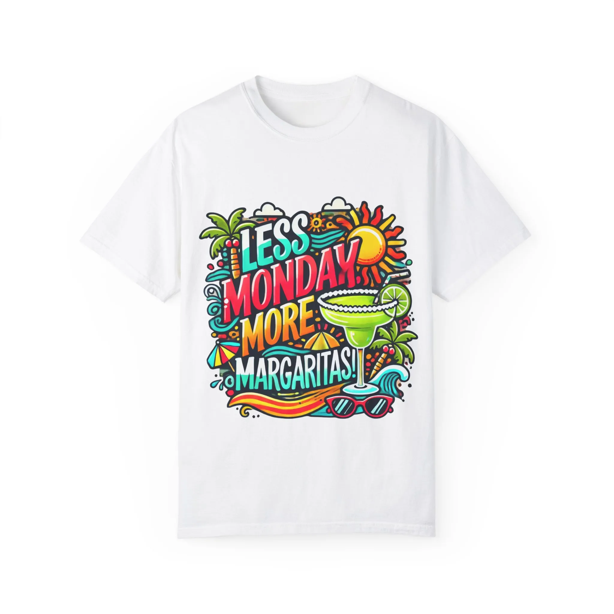 Less Monday More Margaritas Unisex T-Shirt - Fun Summer Vibes - Image 6