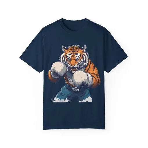 Fierce Tiger Graphic Unisex T-Shirt - Bold Boxing Design - Image 40