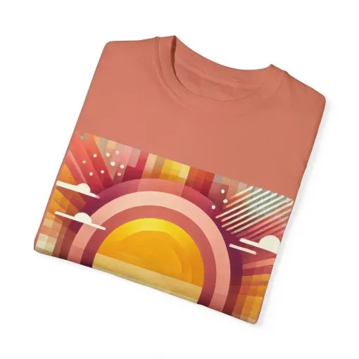 Retro Sunset Unisex T-Shirt - Beach Vibes Tee for Summer Adventures - Image 2