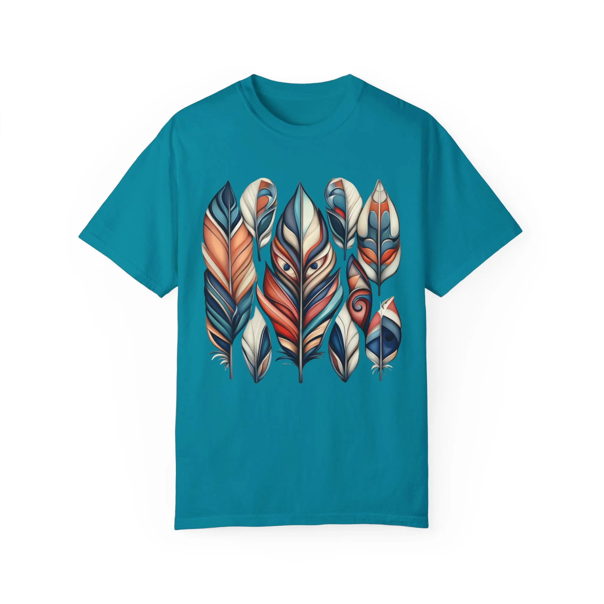 Bohemian Feathers Unisex T-Shirt - Artistic Nature Design - Image 31