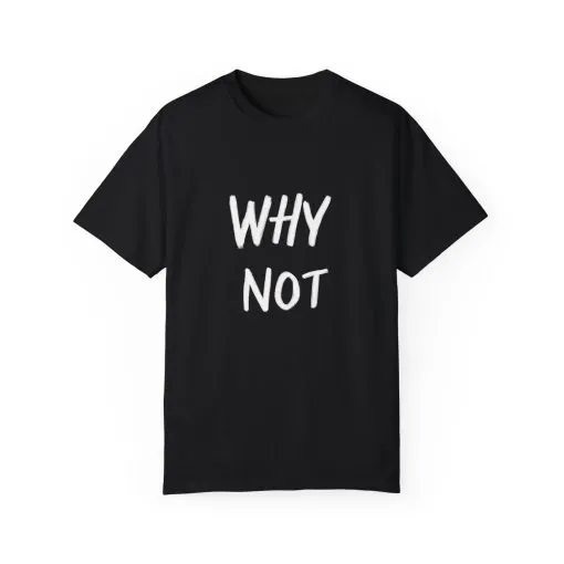 Why Not? Unisex Garment-Dyed T-Shirt - Casual Fun Statement Tee - Image 21
