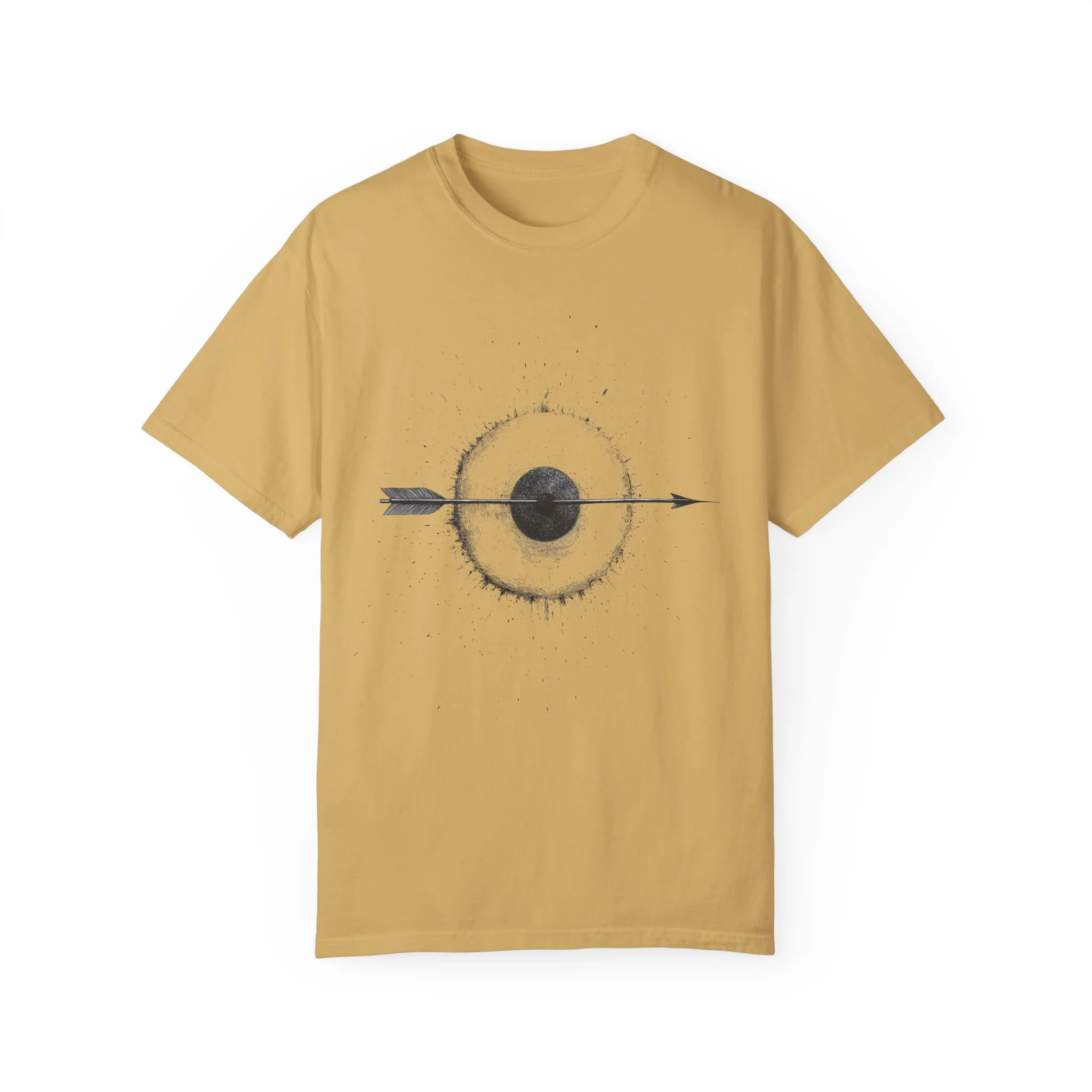 Unisex Garment-Dyed T-shirt with Unique Arrow and Target Design - Perfect for Casual Wear and Gifts - Image 21