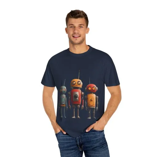 Vintage Robot Graphic Unisex T-shirt - Perfect for Tech Lovers - Image 27