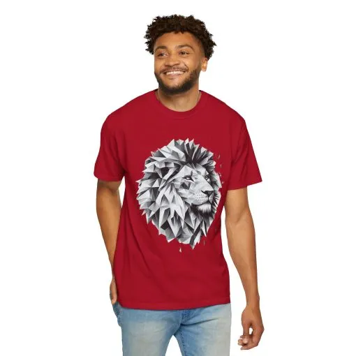 Geometric Lion Unisex T-shirt - Bold, Artistic Design for Animal Lovers - Image 32
