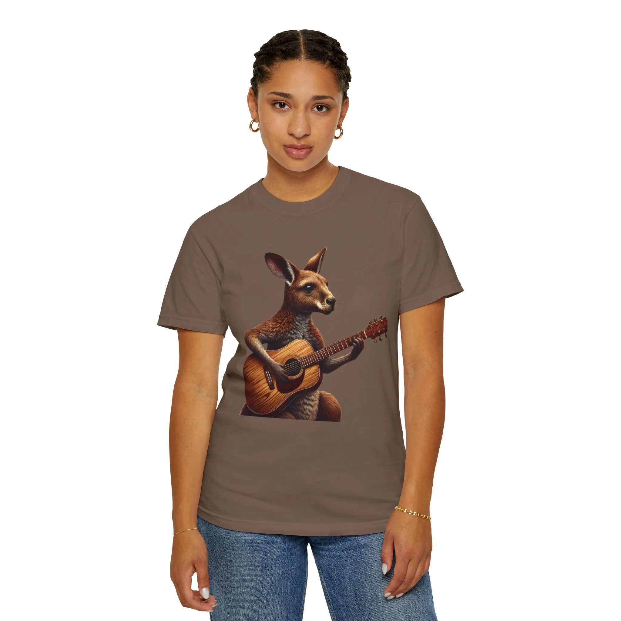 Cool Kangaroo Playing Guitar Unisex T-Shirt - Unique Gift for Music Lovers - Image 24