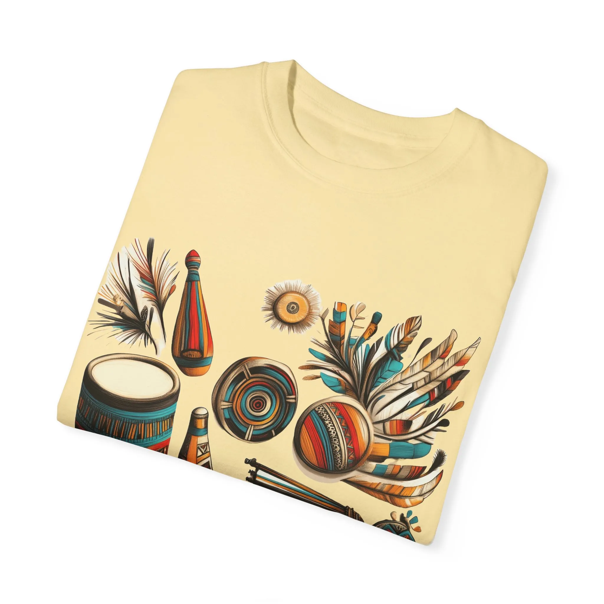Unisex Garment-Dyed T-Shirt with Vibrant Musical Design | Perfect for Music Lovers & Festivals - Image 2