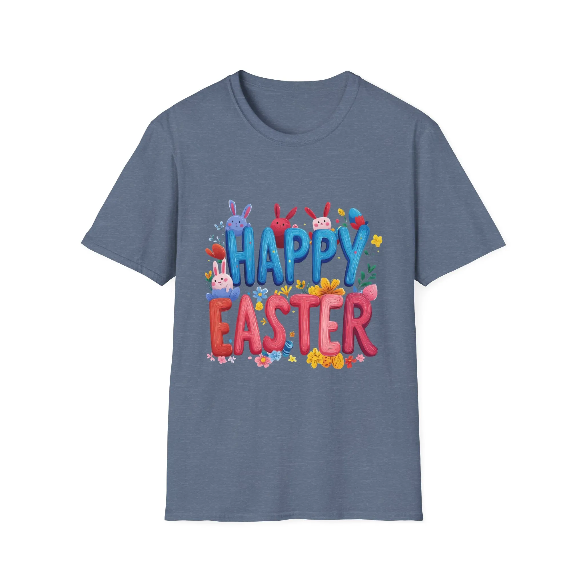 Easter Joy Unisex Softstyle T-Shirt - Spring Floral Design - Image 31