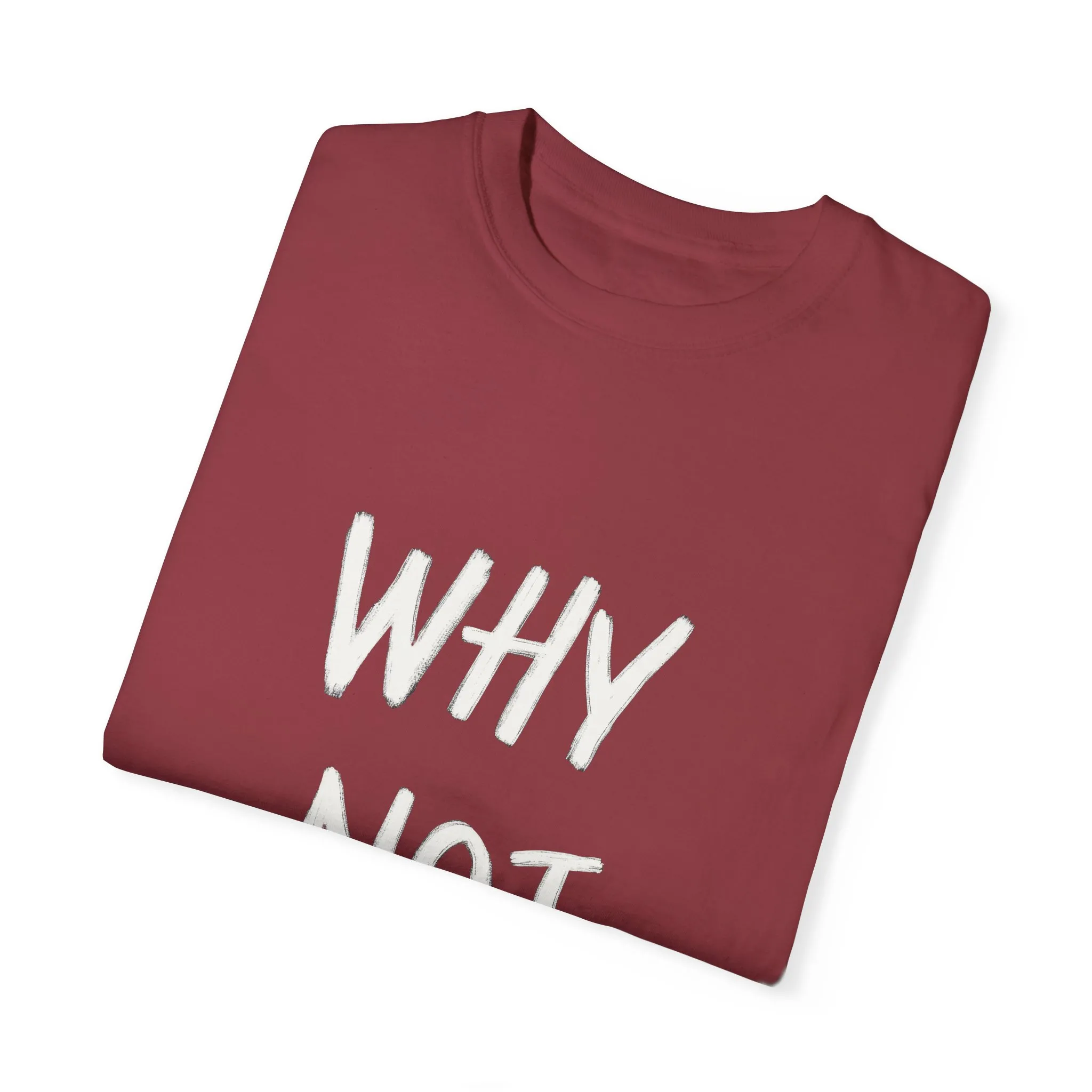 Why Not? Unisex Garment-Dyed T-Shirt - Casual Fun Statement Tee - Image 38