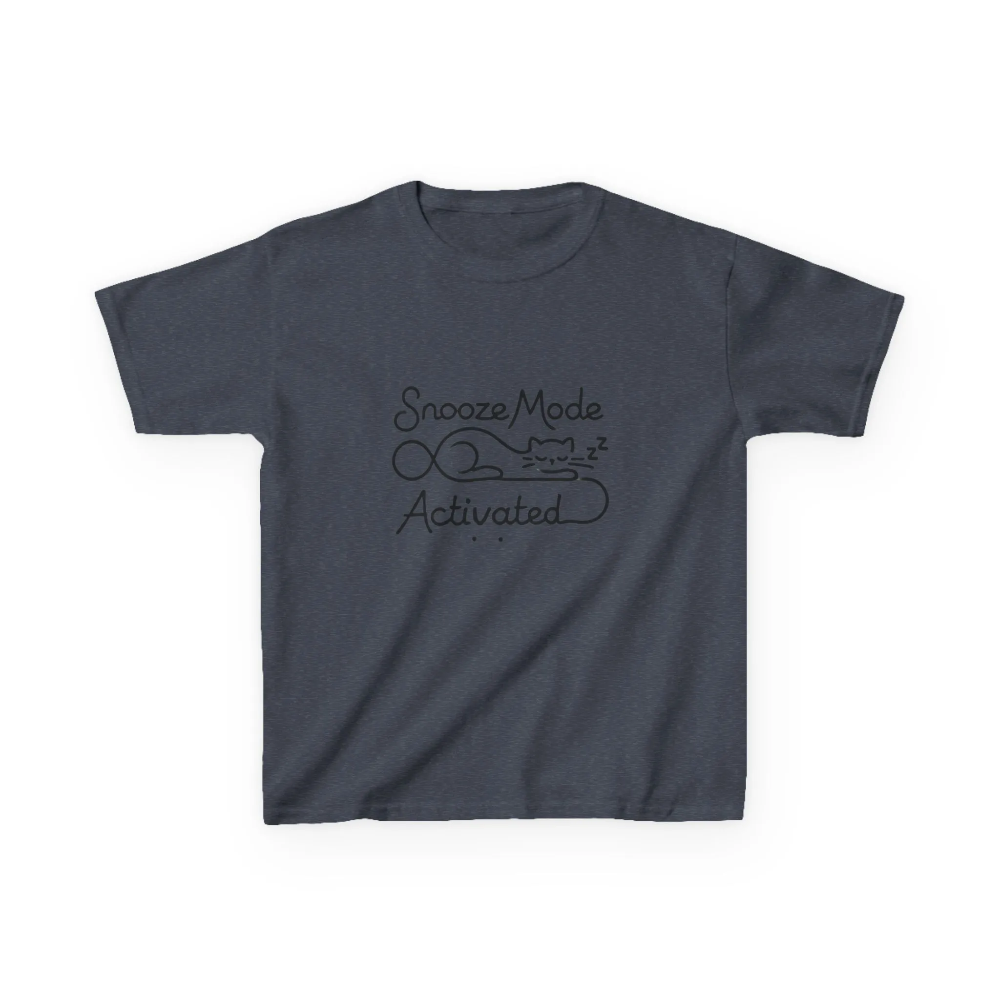 Kids 'Snooze Mode Activated' Heavy Cotton Tee - Fun Sleepy T-Shirt for Boys and Girls - Image 41