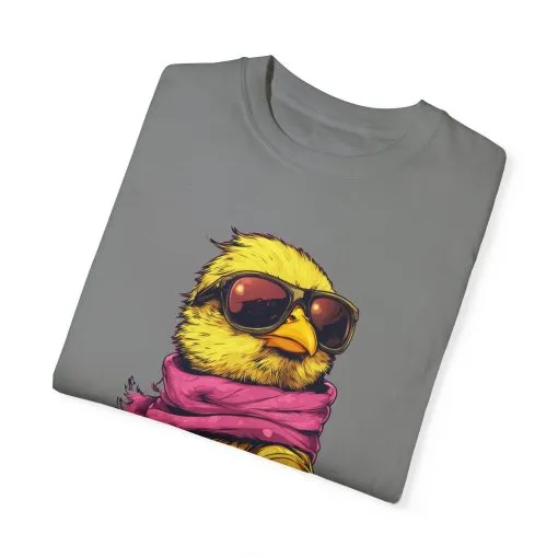 Cool Chick Unisex Garment-Dyed T-Shirt - Fun Bird Design - Image 26
