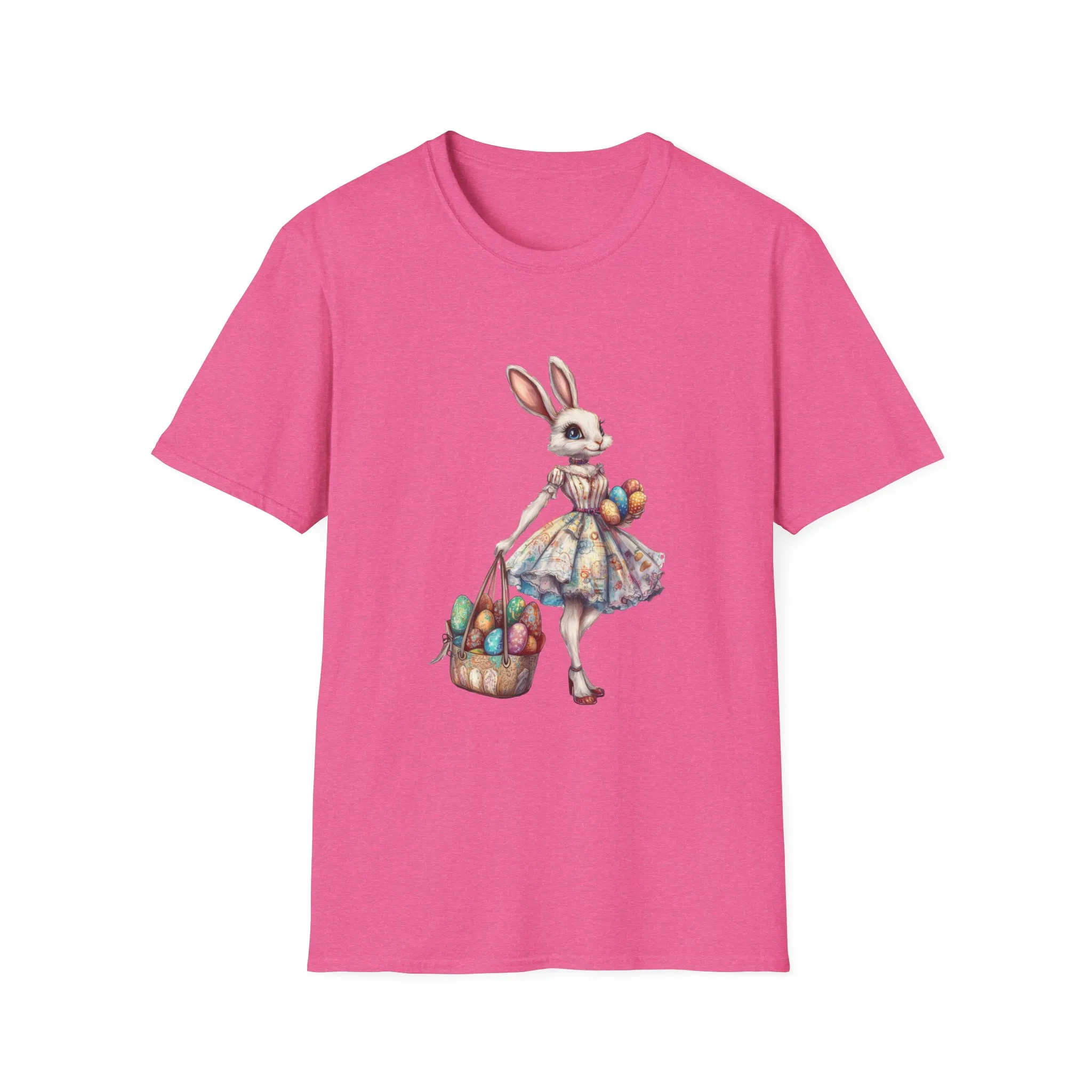 Easter Bunny Softstyle Unisex T-Shirt - Cute Spring Design for Holiday Celebrations - Image 36