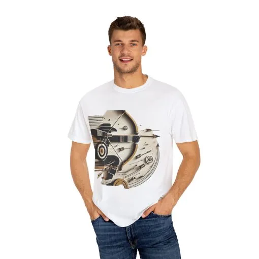 Retro-Inspired Unisex Garment-Dyed T-Shirt - Vintage Graphic Design - Image 7