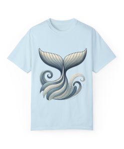 Whale Tail Garment-Dyed T-Shirt, Ocean-Inspired Design for Nature Lovers