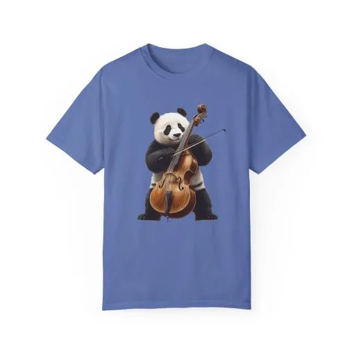 Cute Panda Playing Cello Unisex T-Shirt - Funny Animal Graphic Tee - Image 33