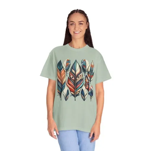 Bohemian Feathers Unisex T-Shirt - Artistic Nature Design - Image 23