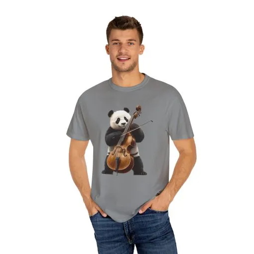 Cute Panda Playing Cello Unisex T-Shirt - Funny Animal Graphic Tee - Image 39