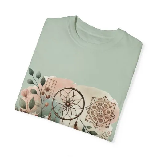 Dreamcatcher Boho T-Shirt | Unisex Garment-Dyed Tee for Spiritual Vibes - Image 26