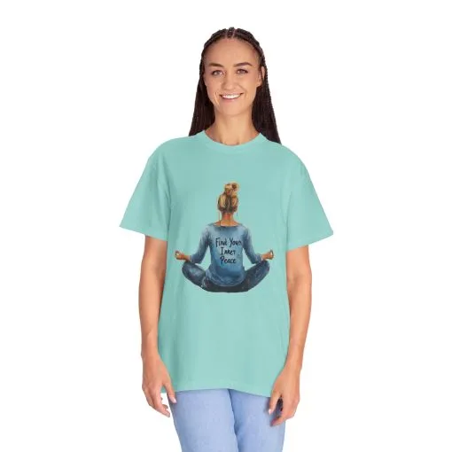 Find Your Inner Peace Unisex Garment-Dyed T-Shirt - Image 8