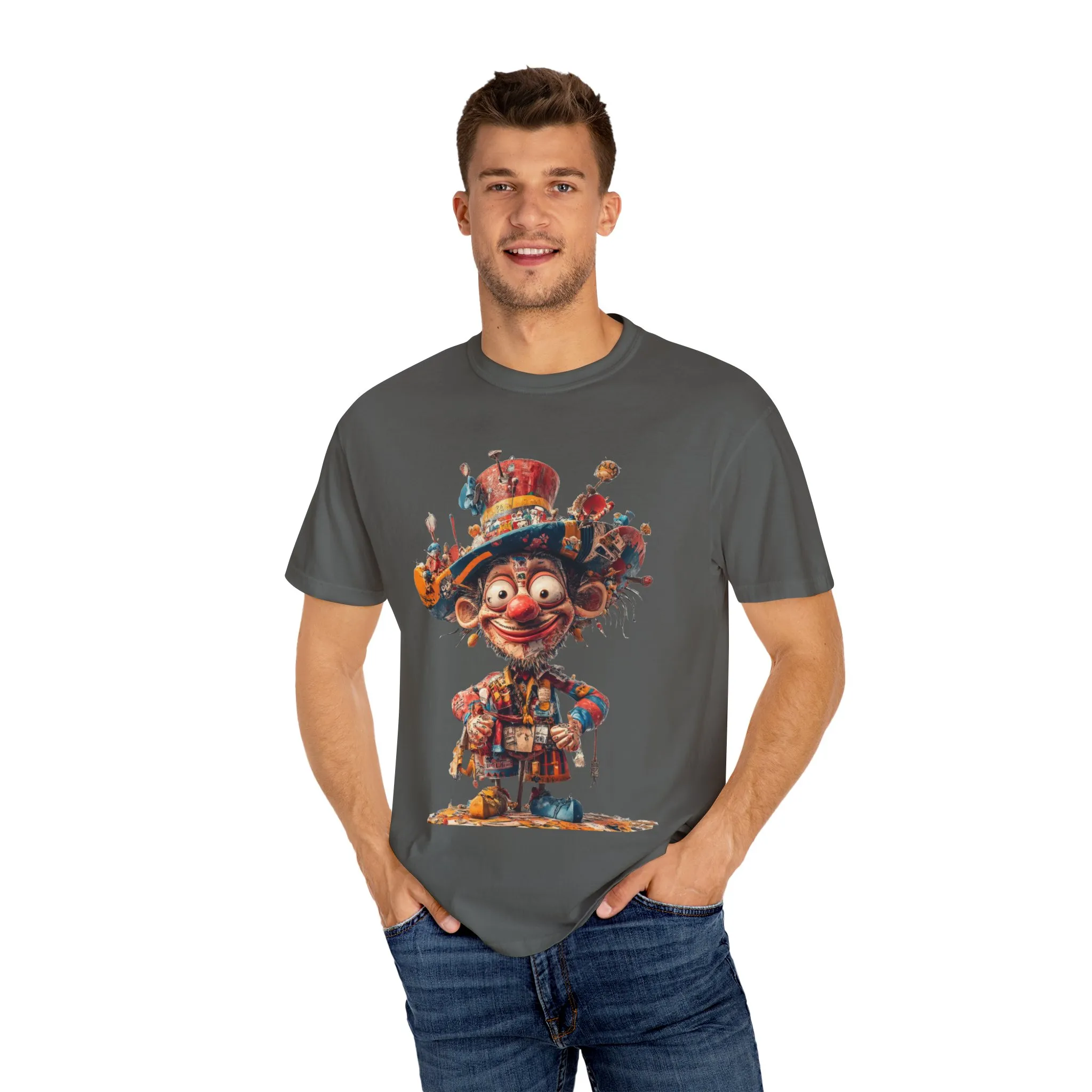 Whimsical Artist Unisex Garment-Dyed T-Shirt - Colorful Character Design - Image 29