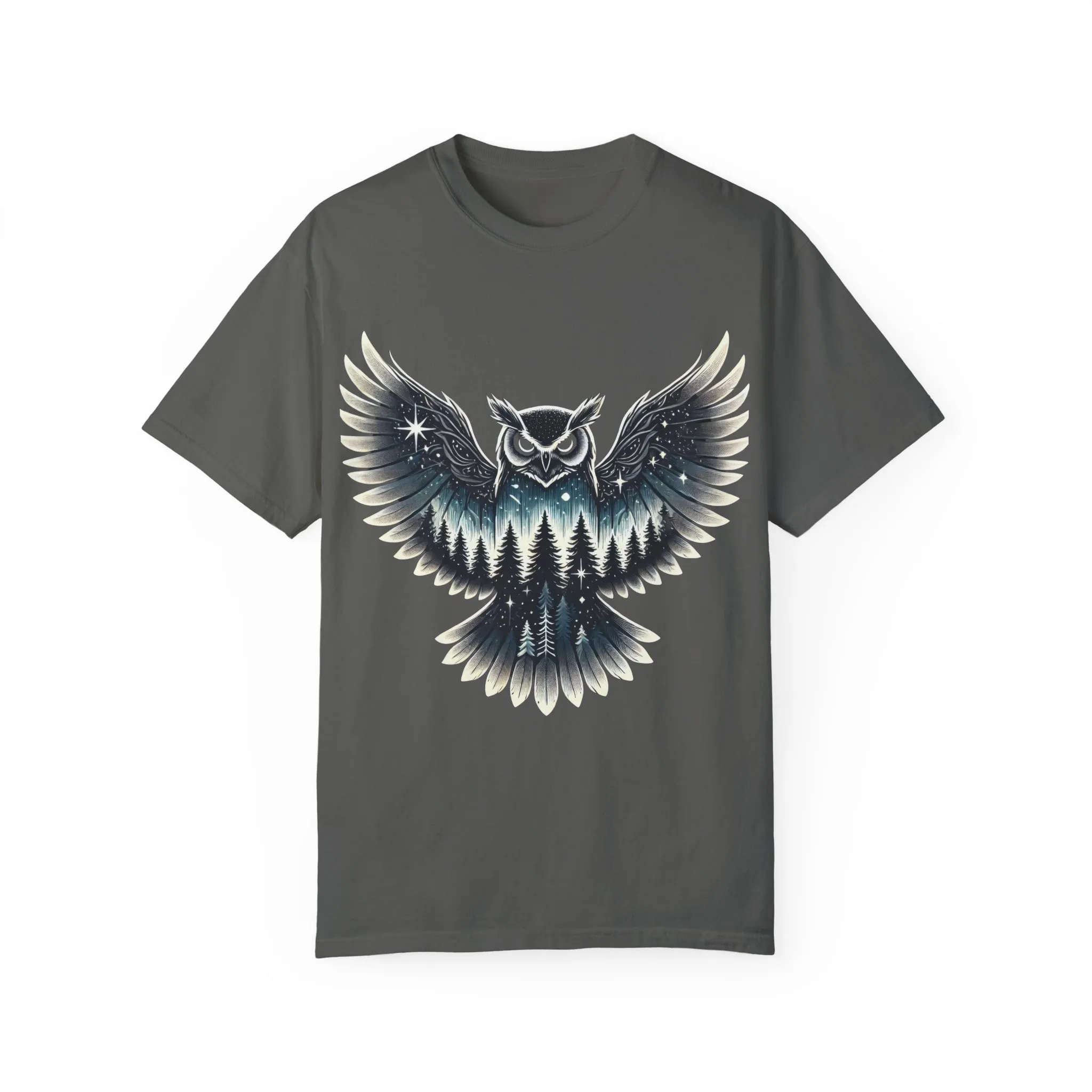 Unisex Garment-Dyed Owl T-Shirt | Nature-Inspired Design for Outdoor Lovers - Image 9