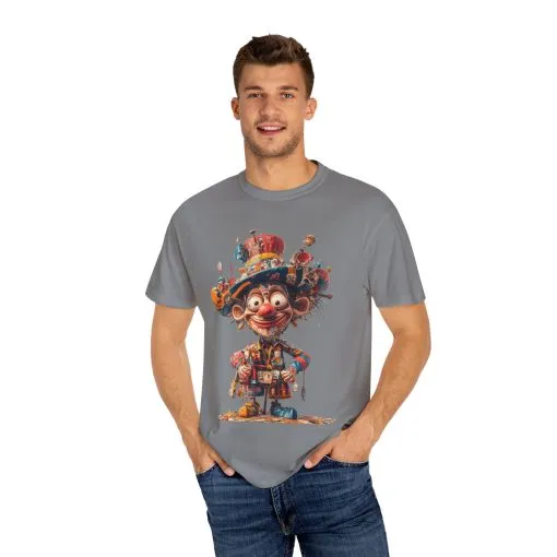 Whimsical Artist Unisex Garment-Dyed T-Shirt - Colorful Character Design - Image 33