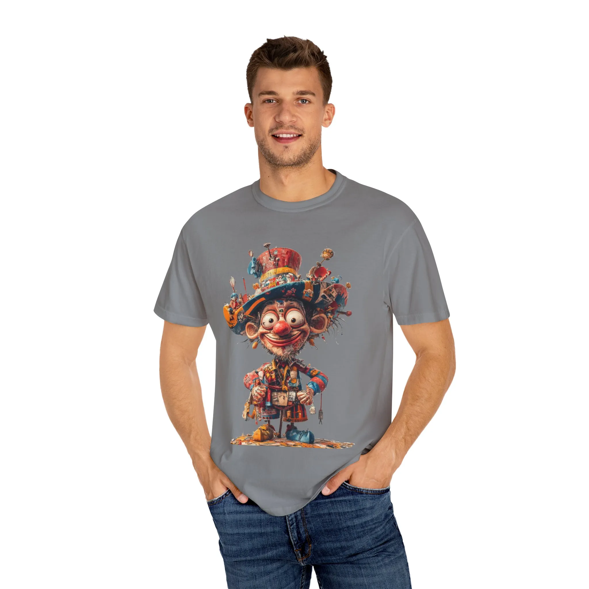Whimsical Artist Unisex Garment-Dyed T-Shirt - Colorful Character Design - Image 33