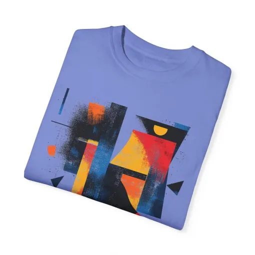 Colorful Abstract Art T-Shirt | Unisex Garment-Dyed Tee - Image 26