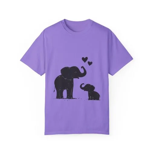 Heartwarming Elephant Love Unisex T-Shirt - Image 41