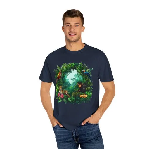 Tropical Jungle Animal T-Shirt | Unisex Garment-Dyed Tee for Nature Lovers - Image 19