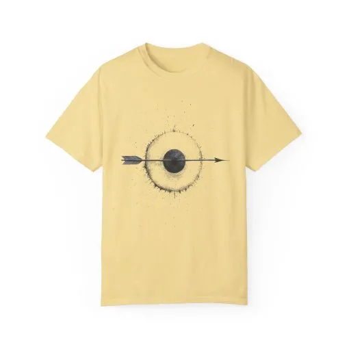 Unisex Garment-Dyed T-shirt with Unique Arrow and Target Design - Perfect for Casual Wear and Gifts - Image 29