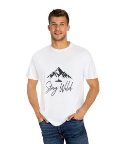 Stay Wild Unisex Garment-Dyed T-Shirt - Adventure & Nature Inspired