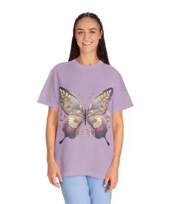 Butterfly Wings Unisex Garment-Dyed T-Shirt - Nature-Inspired Design