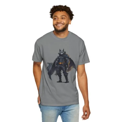 Heroic Wolf T-Shirt | Unisex Garment-Dyed Tee for Animal Lovers & Comic Fans - Image 12
