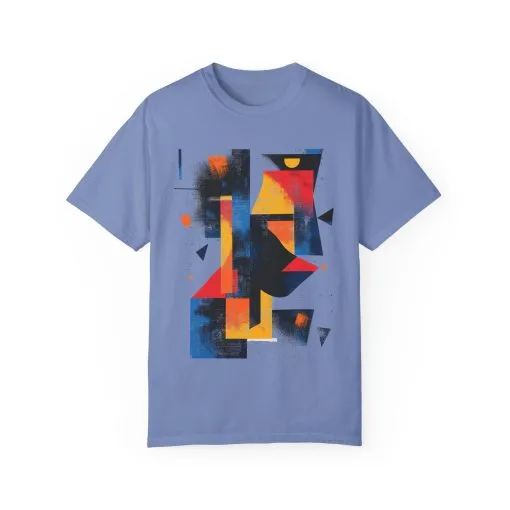 Colorful Abstract Art T-Shirt | Unisex Garment-Dyed Tee - Image 21