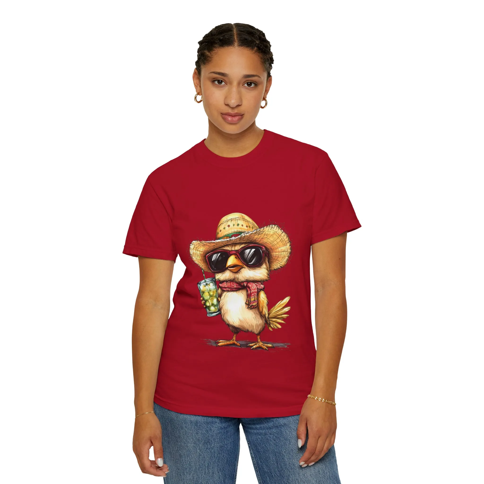 Funny Beach Bird T-Shirt - Unisex Garment-Dyed Summertime Tee - Image 40