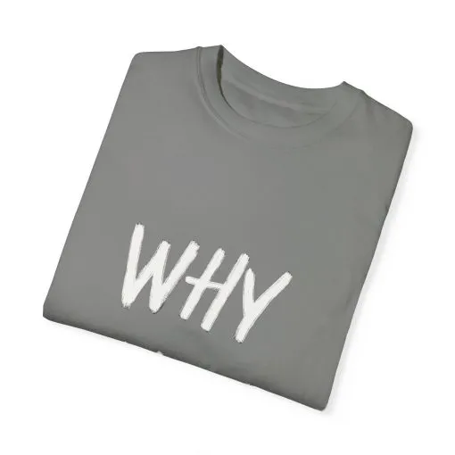 Unisex Why Not Garment-Dyed T-Shirt - Positive Vibe Casual Wear - Image 22