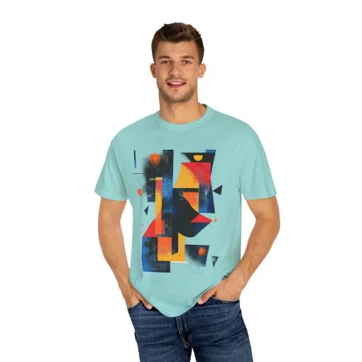 Colorful Abstract Art T-Shirt | Unisex Garment-Dyed Tee - Image 15