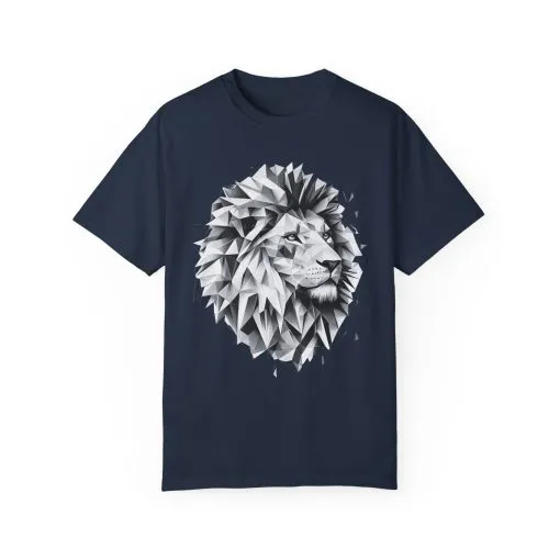 Geometric Lion Unisex T-shirt - Bold, Artistic Design for Animal Lovers - Image 21