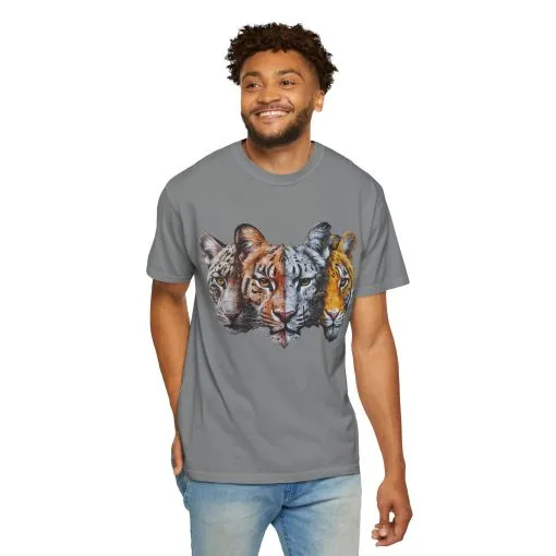 Wildlife Fusion Unisex Garment-Dyed T-Shirt - Image 4