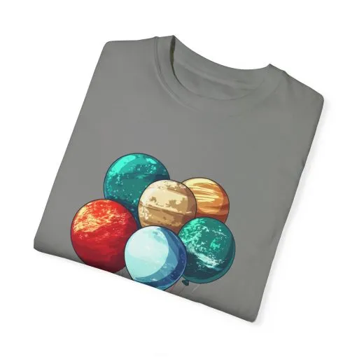 Astronauts and Planets Graphic T-Shirt - Unisex Garment-Dyed Tee - Image 18